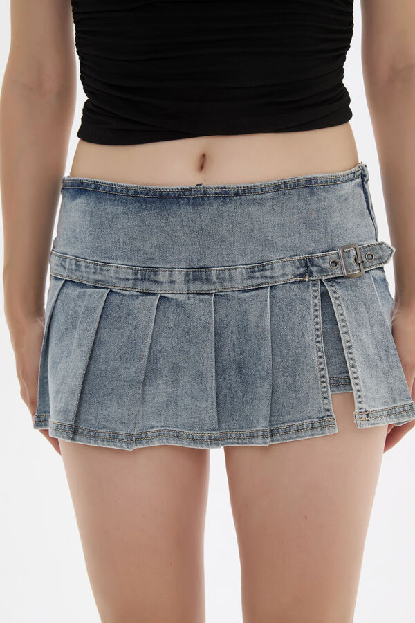 FALDA DILOA CELESTE GRISACEO image number null