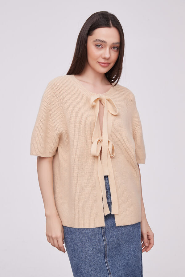 CHALECO LOISA BEIGE image number null
