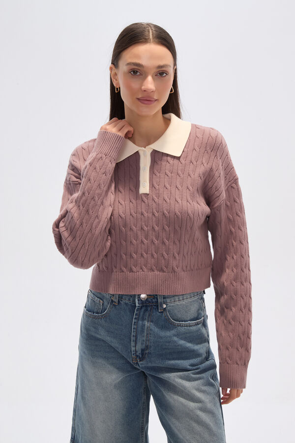 SWEATER LAPAN TAUPE / MINK / VISON image number null