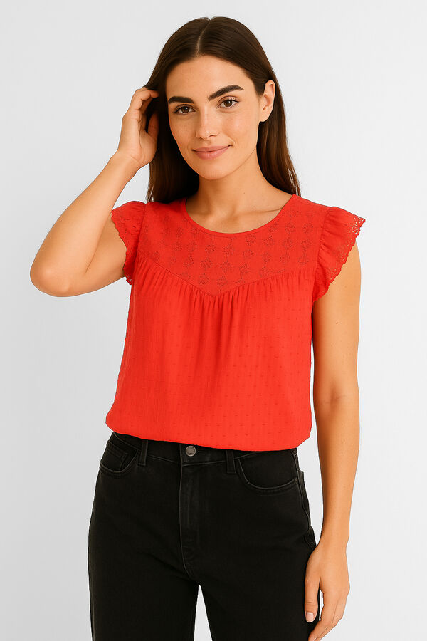 BLUSA PILOS ROJO image number null