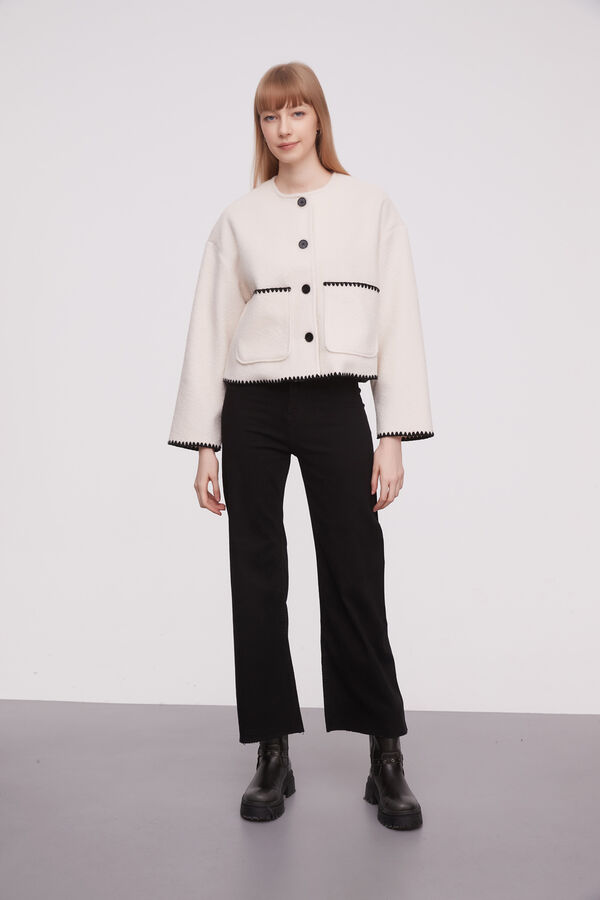 CHAQUETA SHANDIE MARFIL  / OFF WHITE image number null