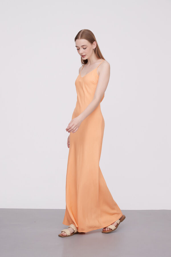 VESTIDO CAMILU NARANJA CLARO image number null
