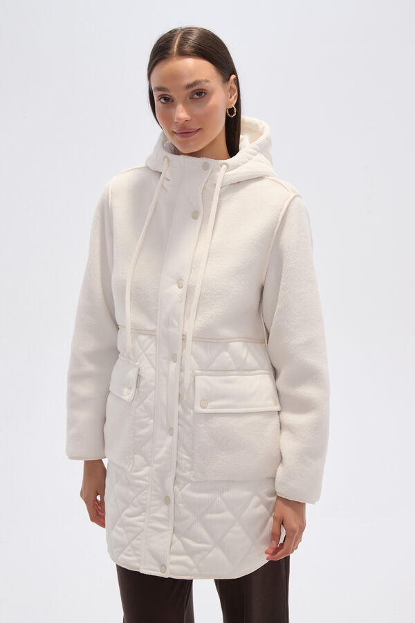 CAMPERA TESSAL MARFIL  / OFF WHITE image number null