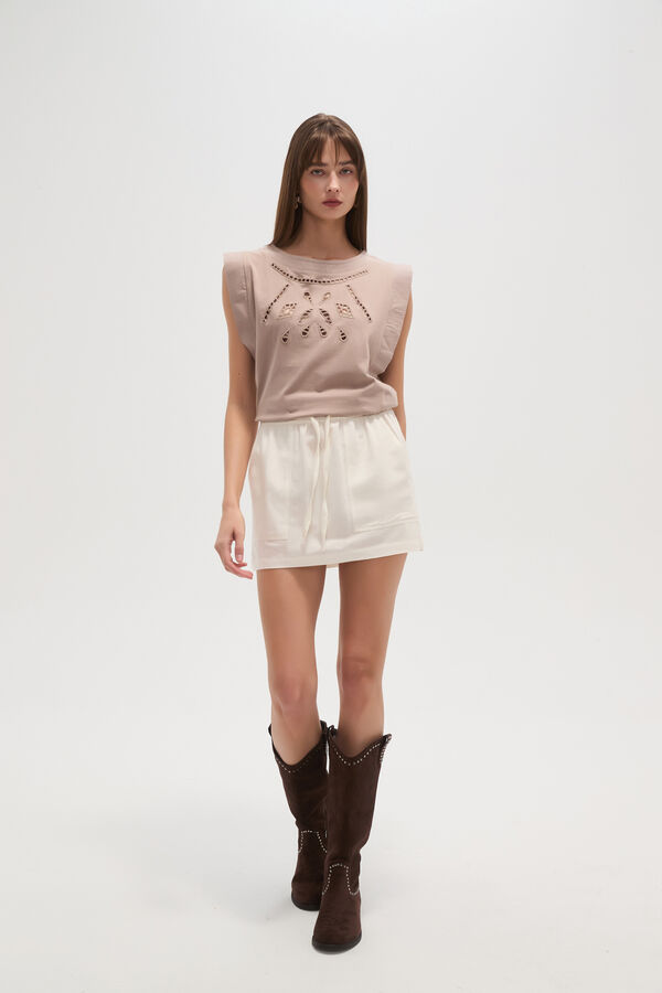 FALDA LUPEER MARFIL  / OFF WHITE image number null