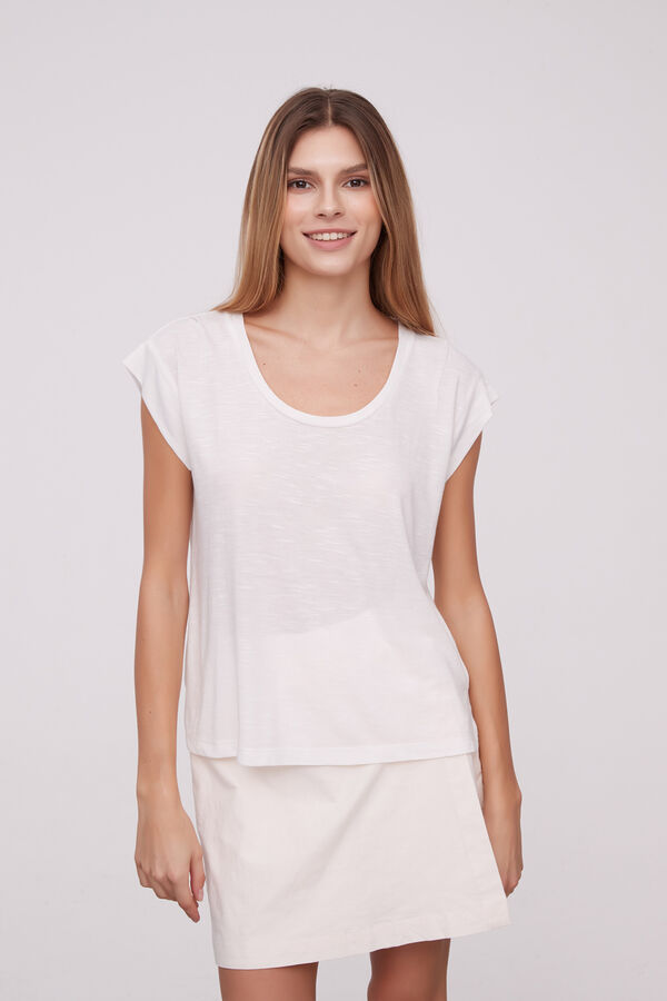 REMERA AILANA MARFIL  / OFF WHITE image number null