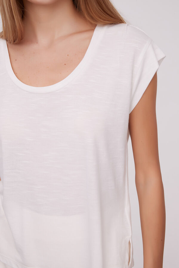 REMERA AILANA MARFIL  / OFF WHITE image number null