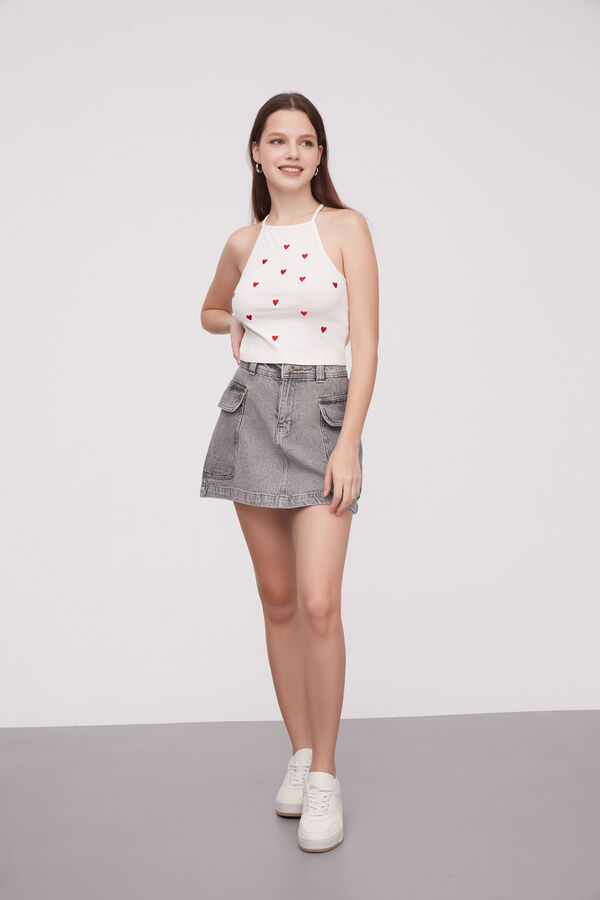 FALDA FINNO GRIS CLARO image number null
