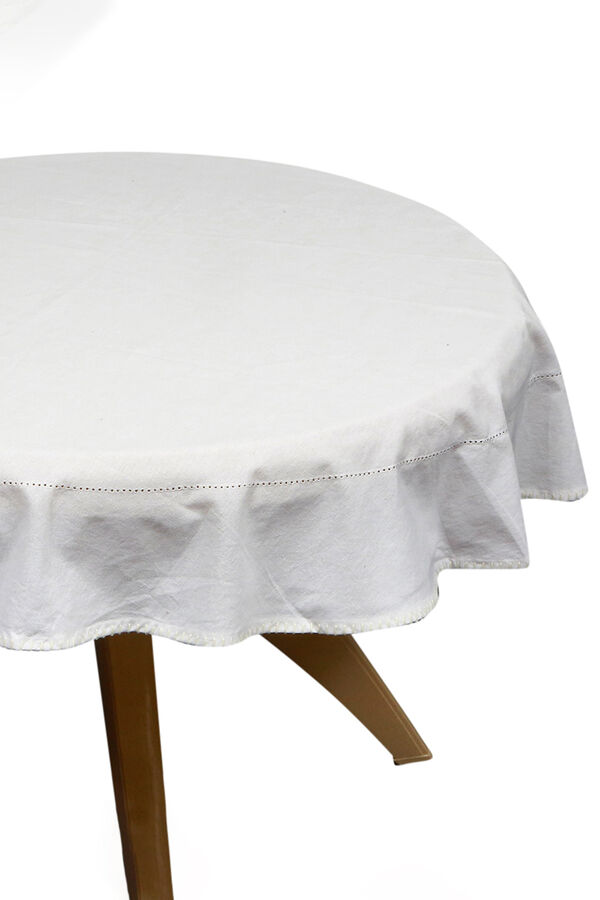 Mantel Manila Redondo BLANCO image number null