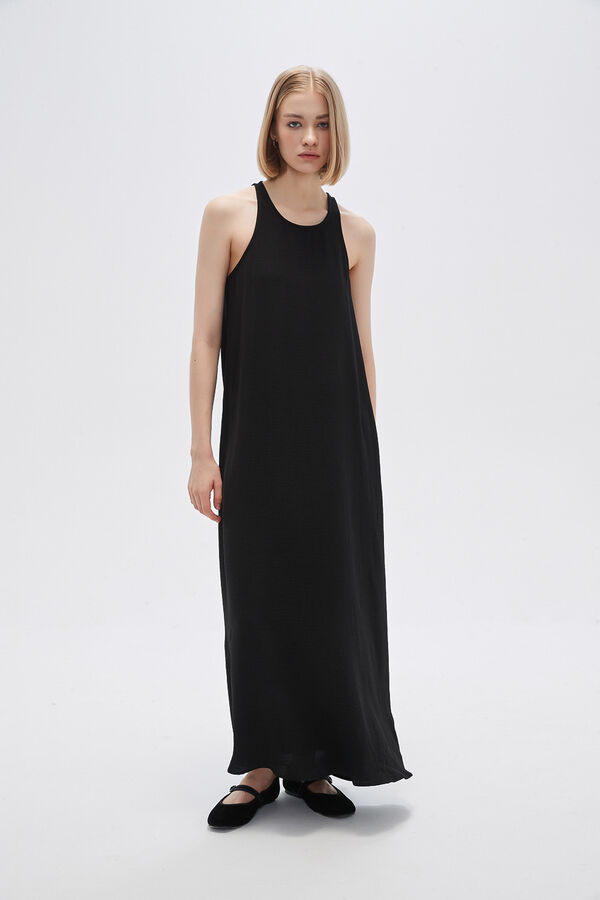 VESTIDO ALBAREDA NEGRO image number null