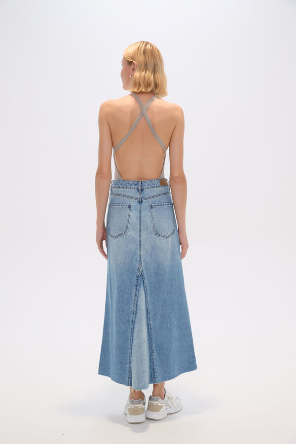 FALDA POSCAL AZUL CLARO image number null