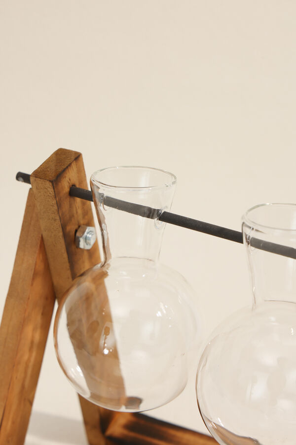 Florero Tubo con Base, 2 COLOR UNICO image number null