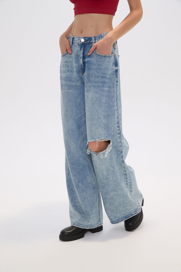 PANTALON BAUSEA CELESTE GRISACEO image number null