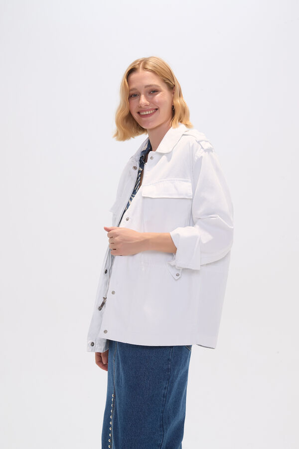 CHAQUETA JUSPEN MARFIL  / OFF WHITE image number null