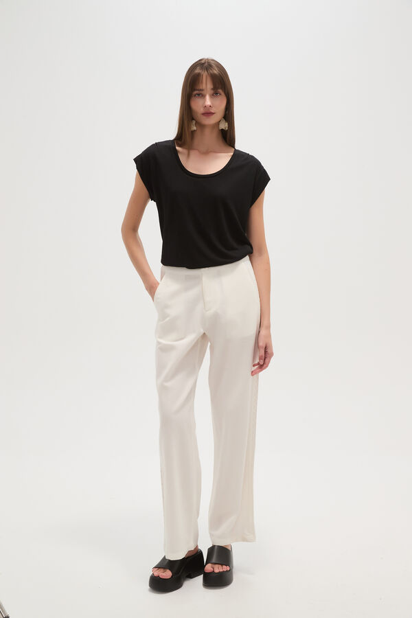 PANTALON ISPANE MARFIL  / OFF WHITE image number null