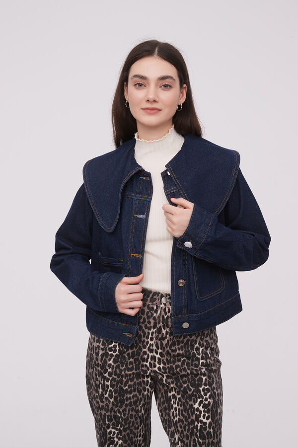 CAMPERA FLAPPY AZUL INDIGO image number null