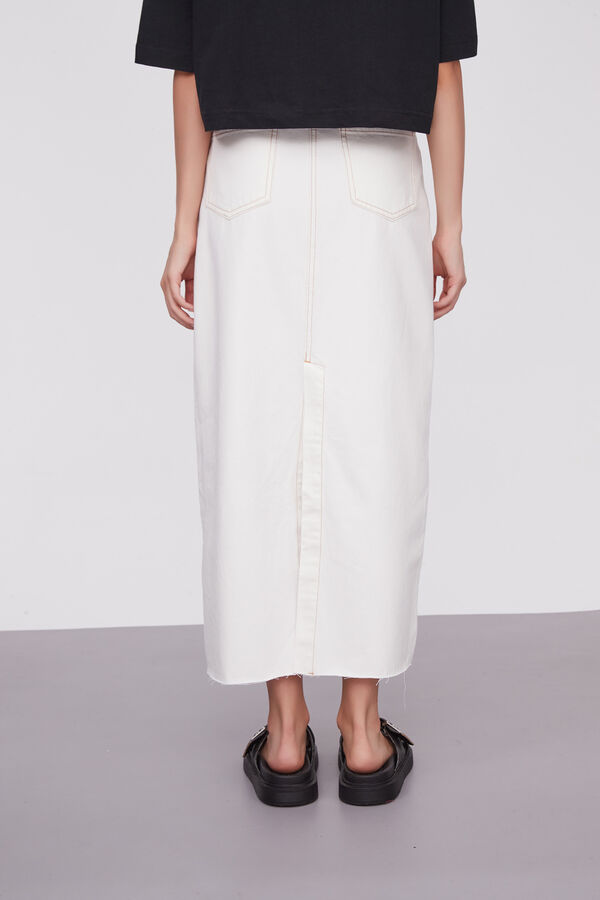 FALDA TIERRY MARFIL  / OFF WHITE image number null
