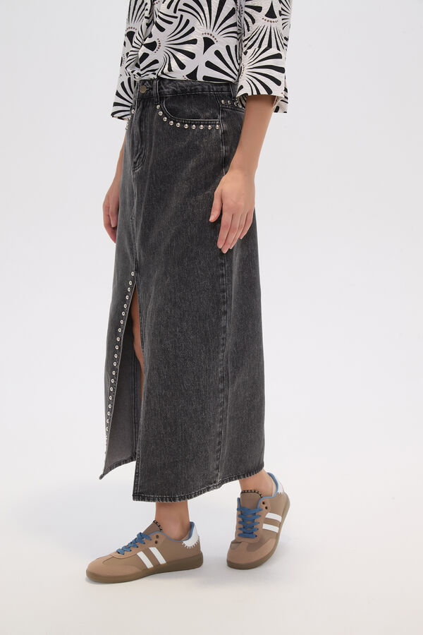 FALDA SIMBAL GRIS MEDIO image number null