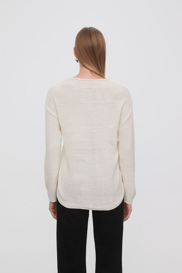 SWEATER GOBY CRUDO / NATURAL