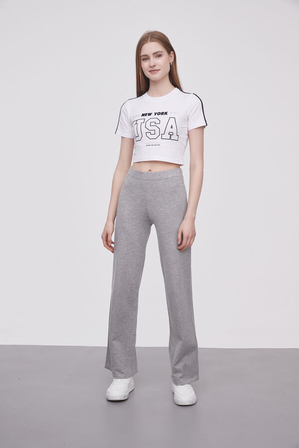 PANTALON JAMBEL GRIS MELANGE MEDIO image number null