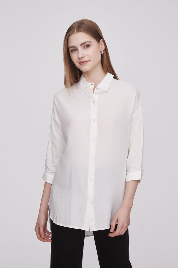 CAMISA DUTTS MARFIL  / OFF WHITE image number null
