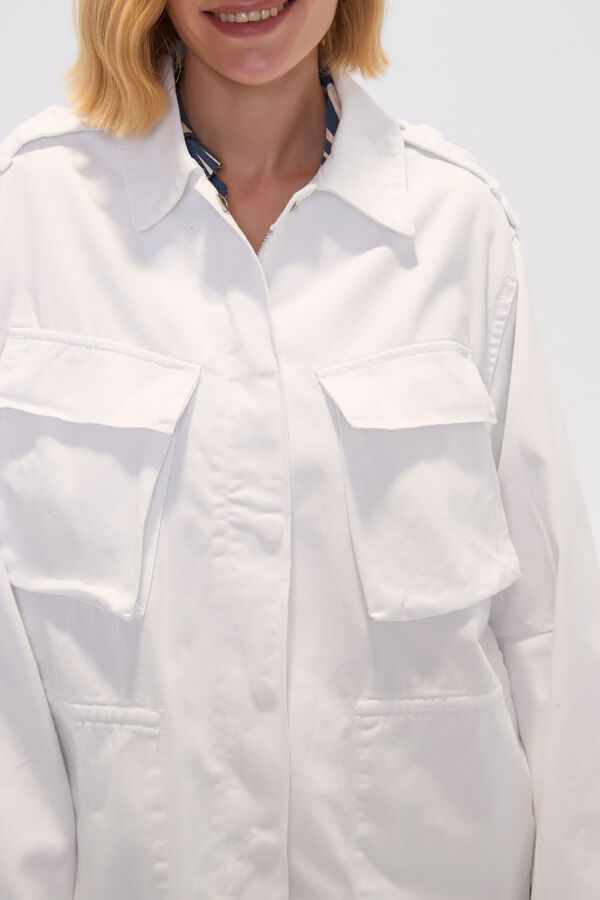 CHAQUETA JUSPEN MARFIL  / OFF WHITE image number null