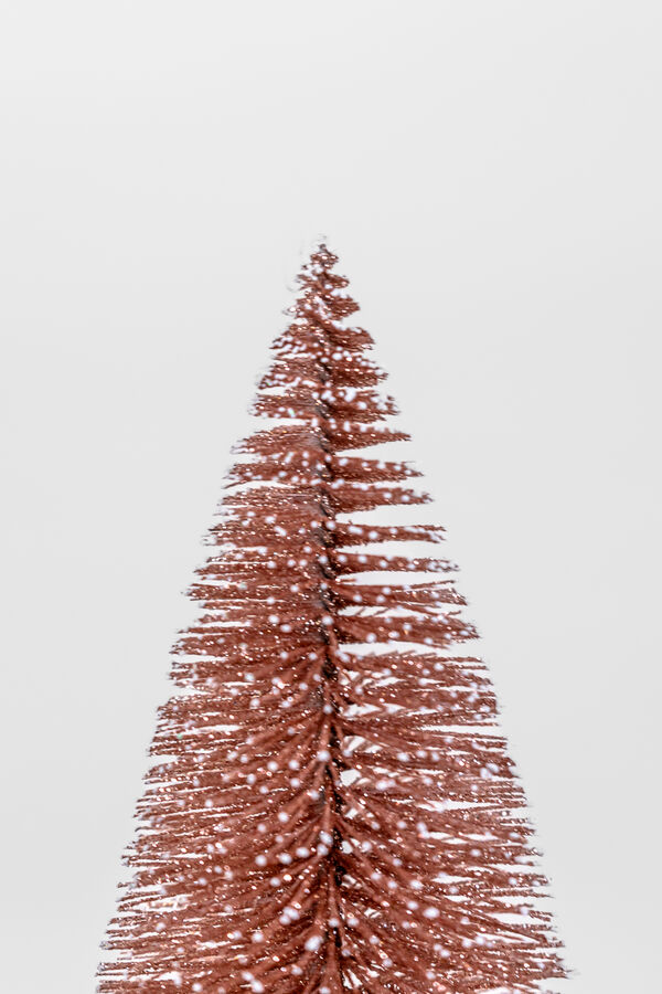 Deco Navidad Pino con Base de Madera CAFE image number null