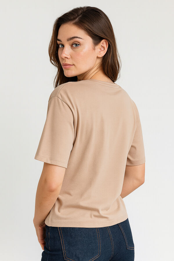 REMERA HUX TAUPE CLARO image number null
