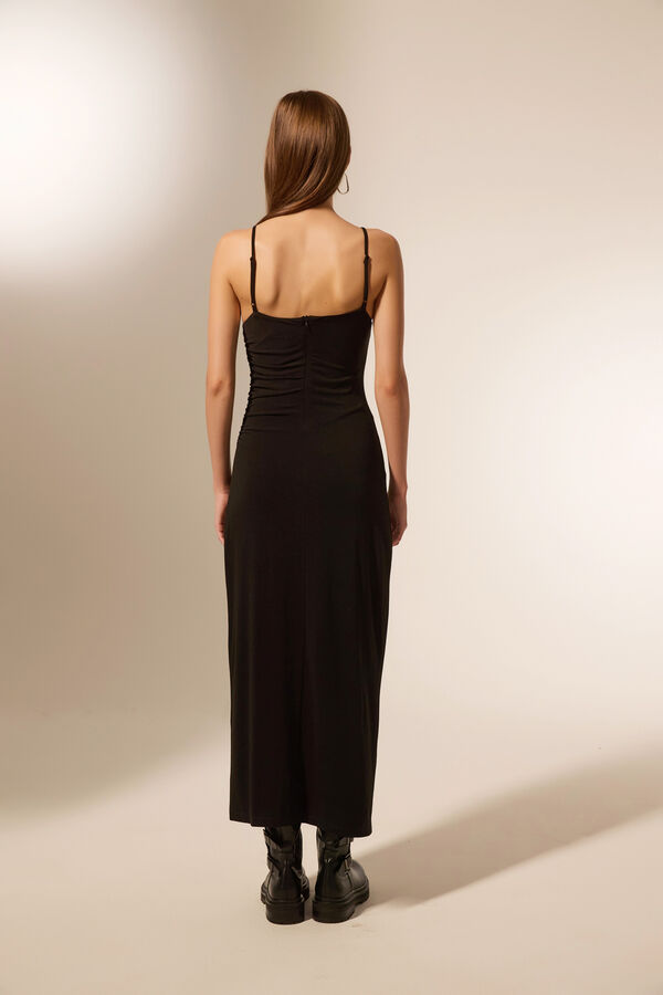 VESTIDO BISONTE NEGRO image number null