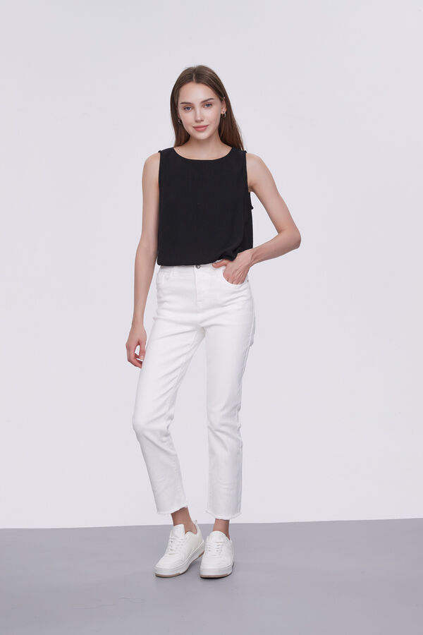 PANTALON CALENDRE MARFIL / OFF WHITE