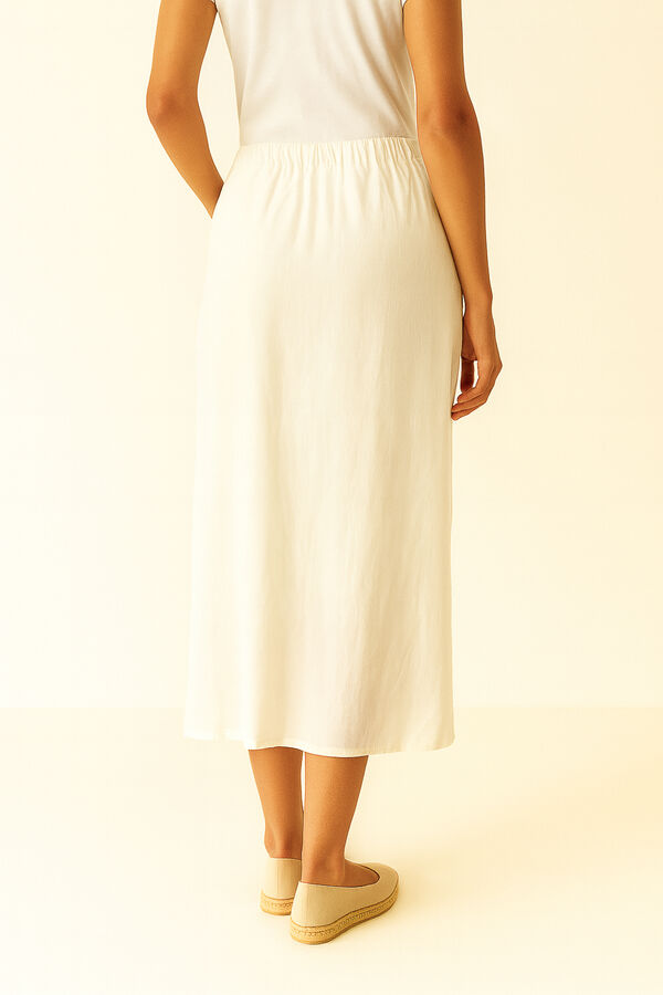 FALDA MIRLLA MARFIL  / OFF WHITE image number null
