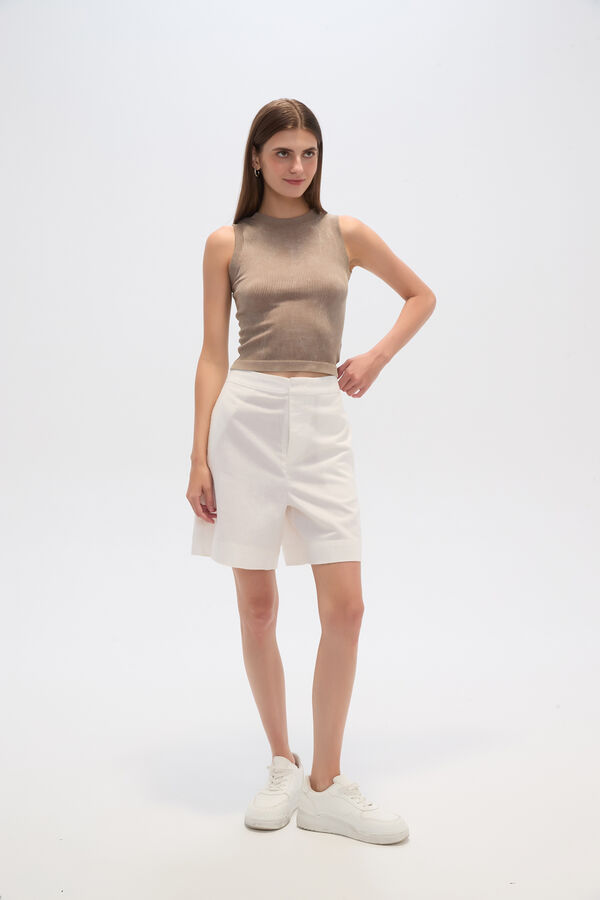 SHORT MUNNAT MARFIL  / OFF WHITE image number null