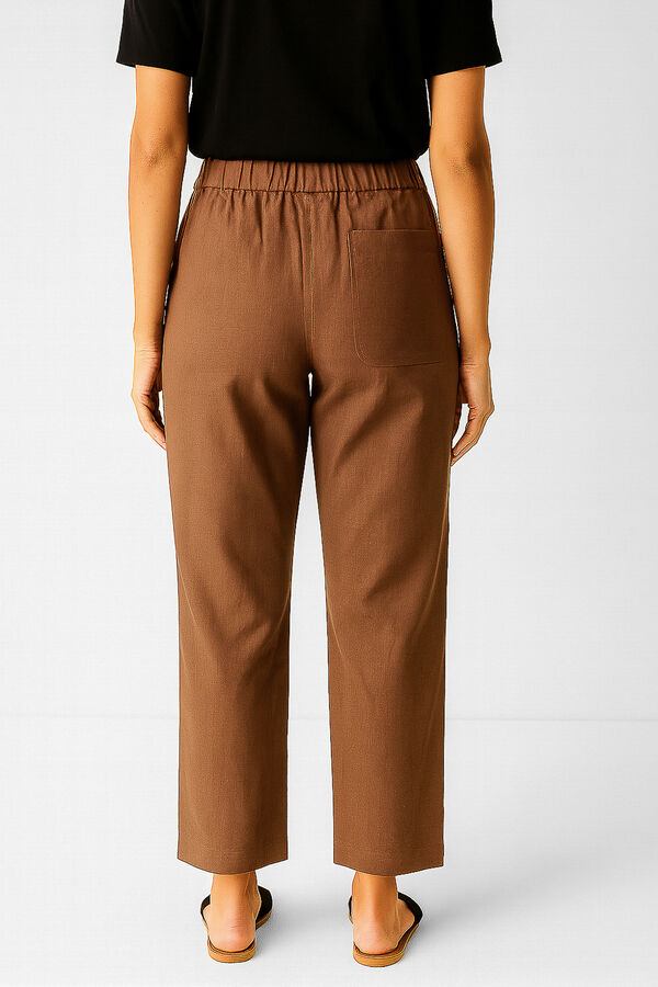 PANTALON BASILIA TOSTADO image number null