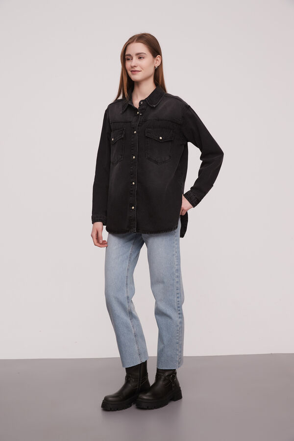 CAMISA DANE GRIS OSCURO