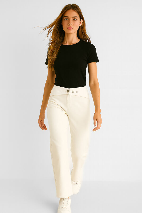PANTALON HOUNDER MARFIL  / OFF WHITE image number null
