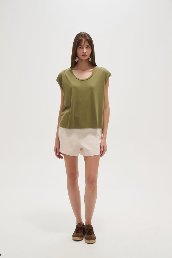 REMERA AILANA VERDE OLIVA image number null