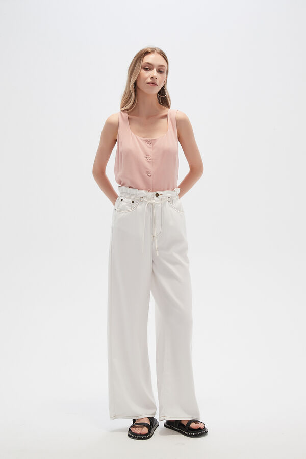 PANTALON RAVON BLANCO image number null