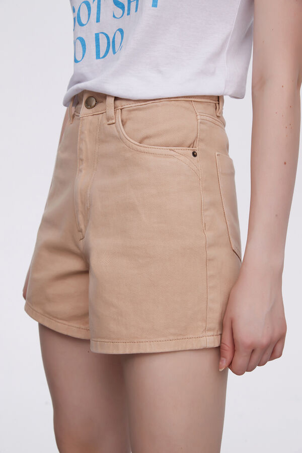 SHORT KARIME BEIGE image number null