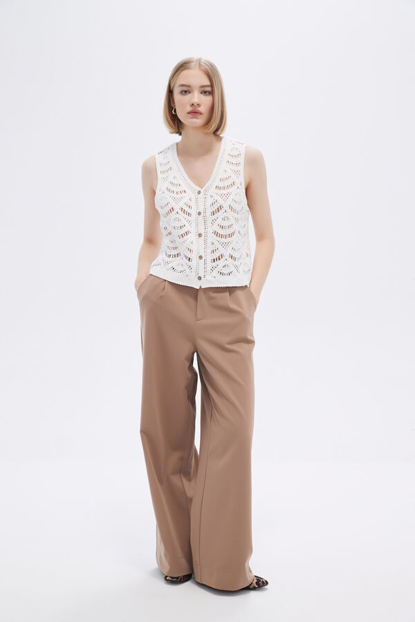 CHALECO TOTI MARFIL  / OFF WHITE image number null