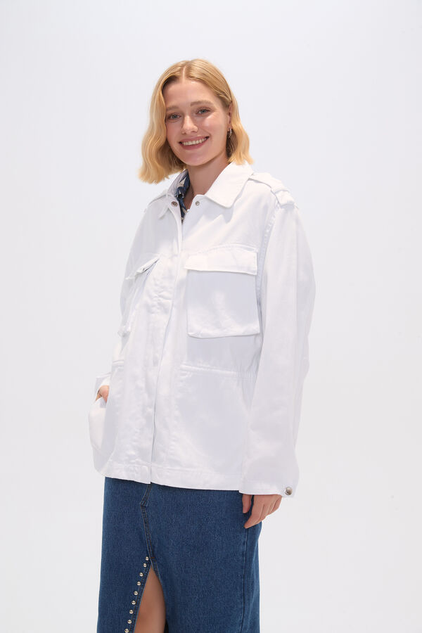 CHAQUETA JUSPEN MARFIL  / OFF WHITE image number null