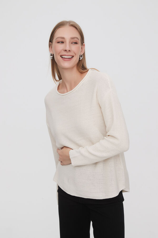 SWEATER GOBY CRUDO / NATURAL