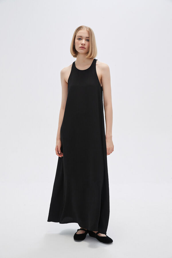 VESTIDO ALBAREDA NEGRO image number null