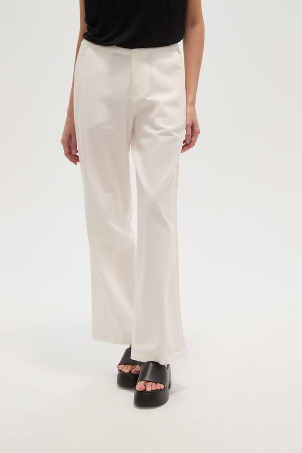 PANTALON ISPANE MARFIL  / OFF WHITE image number null