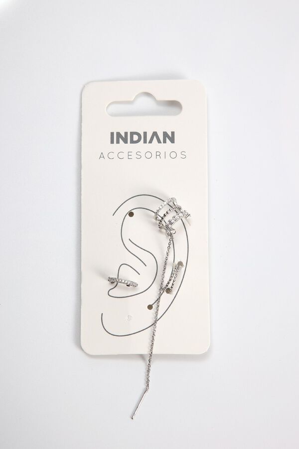 Caravana Edwina PLATEADO image number null