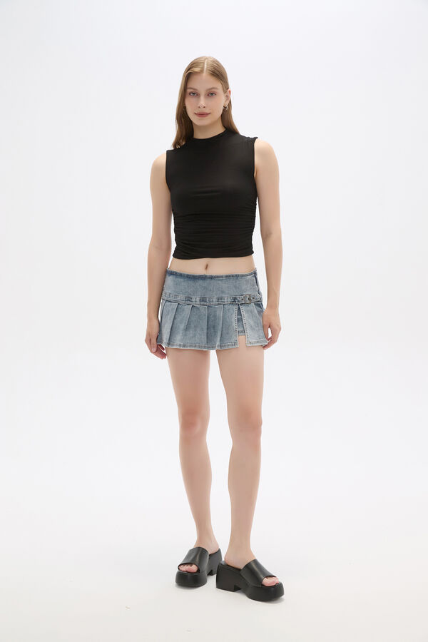 FALDA DILOA CELESTE GRISACEO image number null