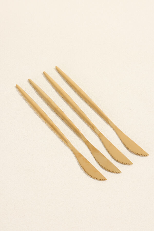 Cuchillo Fiordo, Set 4 un. Dorado COLOR UNICO image number null