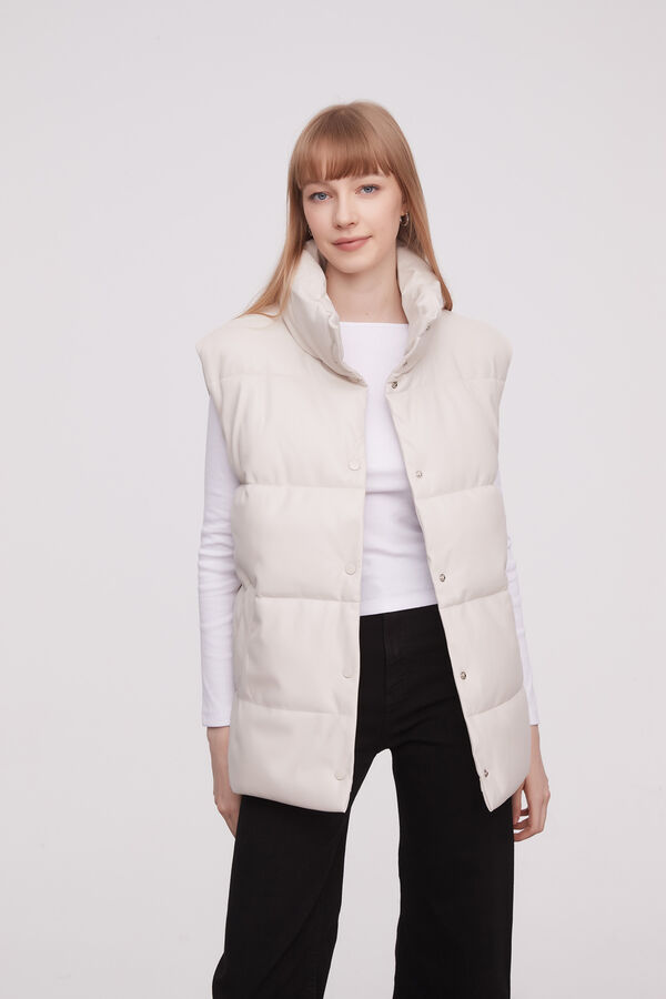 CHALECO KRISTA MARFIL  / OFF WHITE image number null