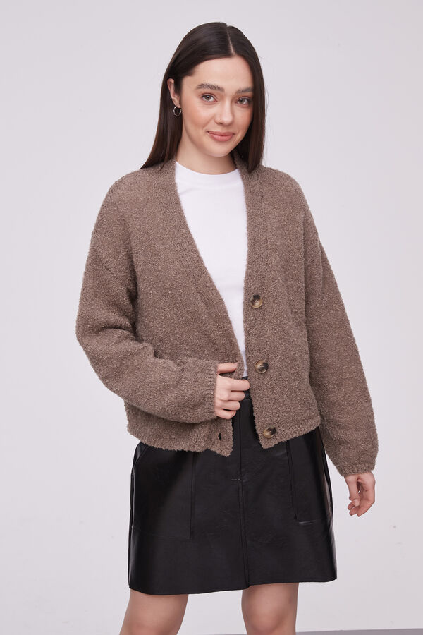 CARDIGAN CALIN TAUPE / MINK / VISON