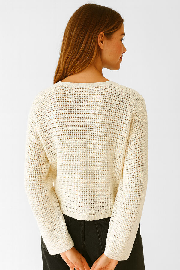 SWEATER OZARA MARFIL  / OFF WHITE image number null