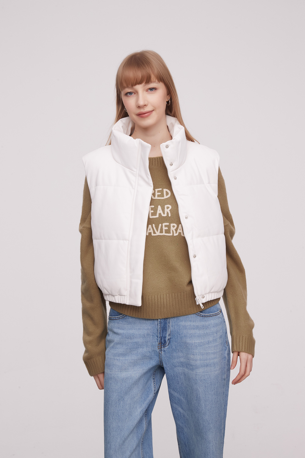 CHALECO FRANI MARFIL  / OFF WHITE