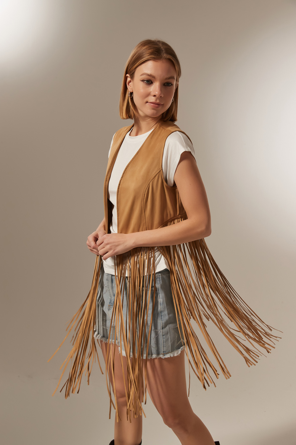 CHALECO AUDIN BEIGE
